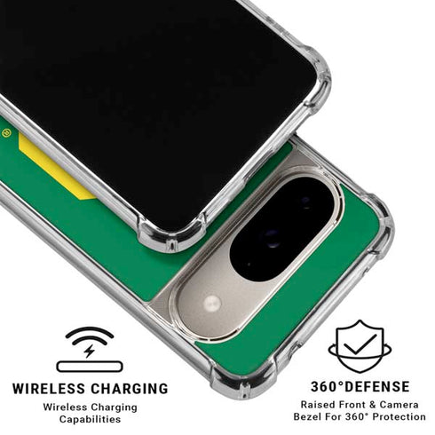 University of Oregon UO on Green Google Pixel 10 Clear Case